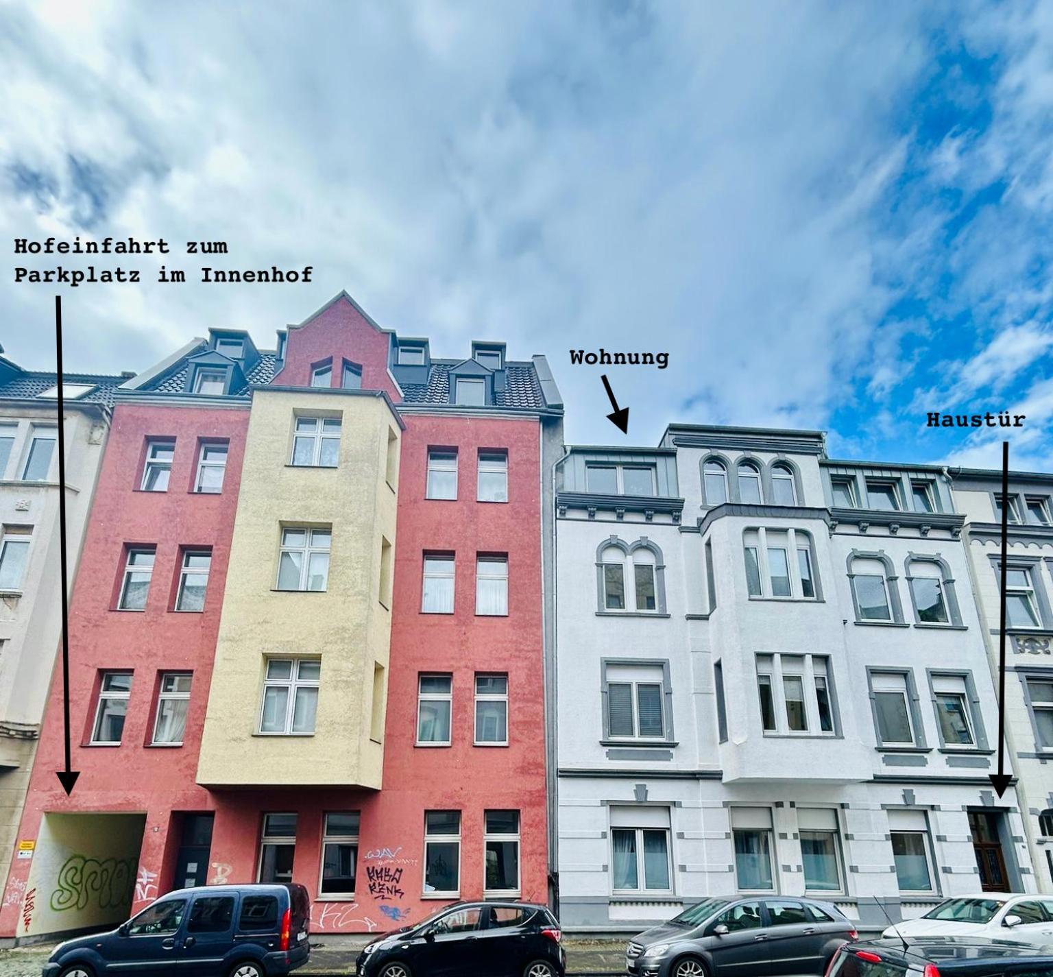 Feelslikehome - Urbane Altbauwohnung Mit Dachterasse& Parkplatz Бохум Екстер'єр фото